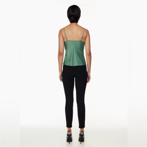 Aritzia Babaton Cowlneck Camisole Green Slinky Japan Fabric Sz XXS NEW - Picture 12 of 12